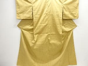 小格子織り出し米沢紬着物アンサンブル・道中着セット